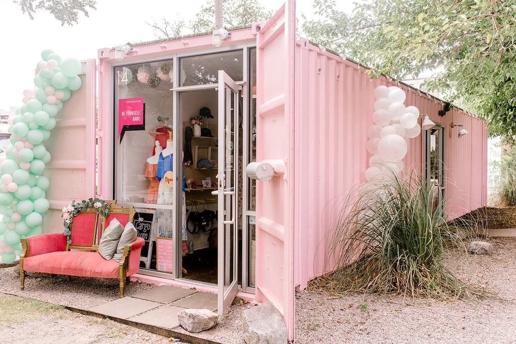 Shipping container shop